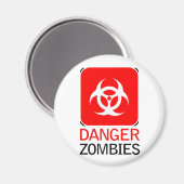 Gevaar Zombies Magneet (Voorkant / Achterkant)