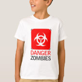 Gevaar Zombies T-shirt (Voorkant)