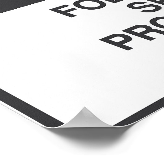 Gevaarlijk beperkt ruimteschema poster (Hoek)