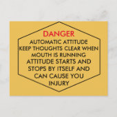 GEVAARLIJK BRIEFKAART (Voorkant)