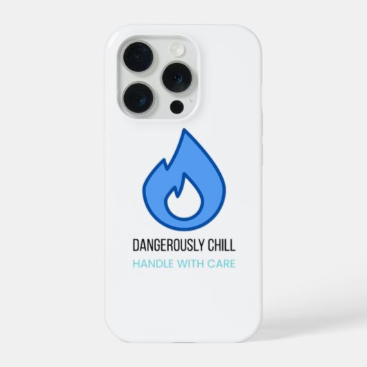 Gevaarlijk Chill – Ijs & Vuur iPhone Hoesje (Achterkant)