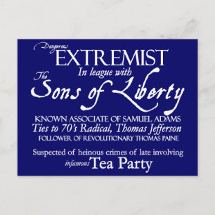 Gevaarlijk extremistisch Poster met een stijl van  Briefkaart
