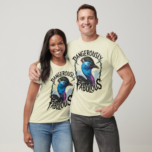 Gevaarlijk Fabulous Kasuarisvogel T-shirt (Unisex)