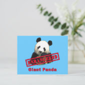 GEVAARLIJK Giant Panda Briefkaart (Staand voorkant)