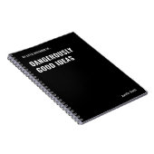 Gevaarlijk goede ideeën grappig citaat notitieboek (Rechterzijde)