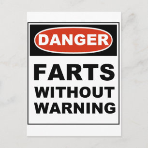 Gevaarlijk hart zonder waarschuwing briefkaart