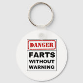 Gevaarlijk hart zonder waarschuwing Sleutelhanger (Voorkant)