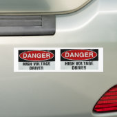 GEVAARLIJK HOGE VRIJWILLIGGENSCHIJVER 2 BUMPERSTIC BUMPERSTICKER (Op auto)