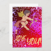 Gevaarlijk kuitje, dag van de Valentijn, liefde Feestdagenkaart (Voorkant / Achterkant)