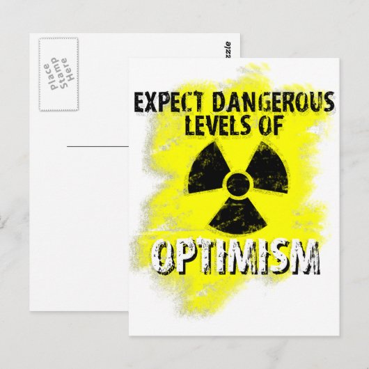 gevaarlijk optimisme briefkaart (Voorkant / Achterkant)