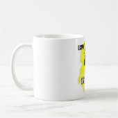 gevaarlijk optimisme koffiemok (Links)