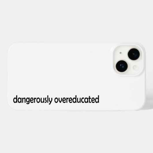 Gevaarlijk Overgeëducateerd Case-Mate iPhone Case (Achterkant (horizontaal))
