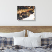 Gevaarlijk pad canvas afdruk (Insitu (Slaapkamer))