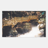 Gevaarlijk pad rechthoekige sticker (Voorkant)