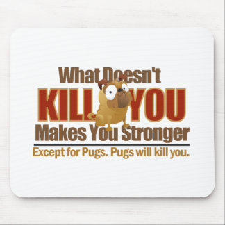 Gevaarlijk Pug Mousepad Muismat