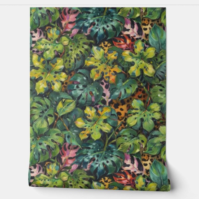 Gevaarlijk roofdier in de tropen behang (Afrollen)