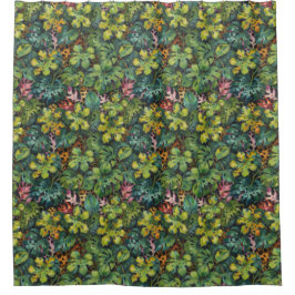 Gevaarlijk roofdier in de tropen douchegordijn