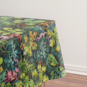 Gevaarlijk roofdier in de tropen tafelkleed