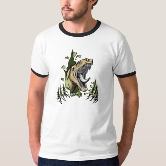 Gevaarlijk Shirt Raptor Dinosaur (Voorkant)