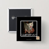 Gevaarlijk Vierkante Button 5,1 Cm (Voorkant /achterkant)