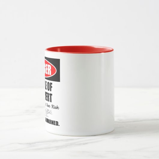 Gevaarlijk voor het Introvert-teken Mok (Midden)