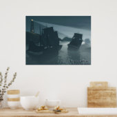 Gevaarlijk water poster (Keuken)