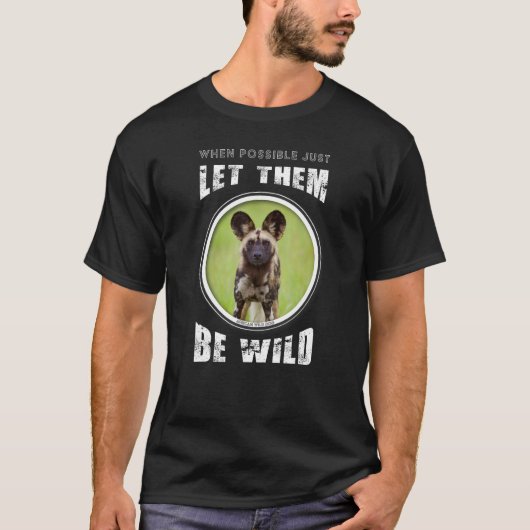 Gevaarlijke Afrikaanse wilde hond T-shirt (Voorkant)