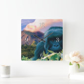 Gevaarlijke bergen Gorilla en de Afrikaanse vulkaa Vierkante Klok (Huis)