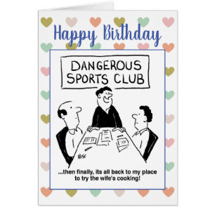 Gevaarlijke Cartoon sportclub