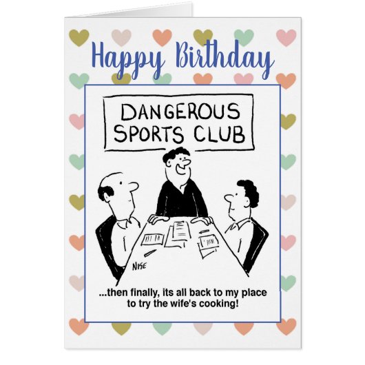 Gevaarlijke Cartoon sportclub (Voorkant)