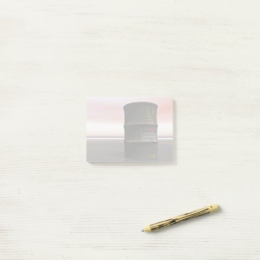 Gevaarlijke chemicaliën post-it® notes (Op bureau)