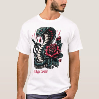 gevaarlijke cobra t-shirt