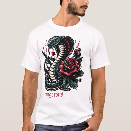 gevaarlijke cobra t-shirt (Voorkant)