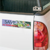 Gevaarlijke delen van het Atlantische regenwoud Bumpersticker (Op Truck)