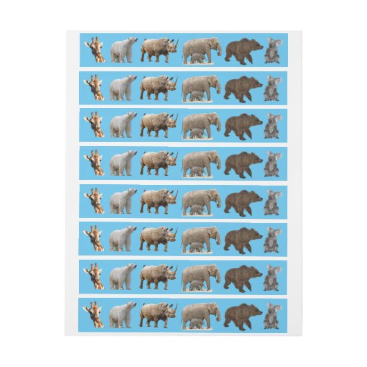 Gevaarlijke dieren adreslabel wikkel (Vel)