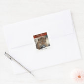 Gevaarlijke dieren - Amur Leopard Vierkante Sticker (Envelop)