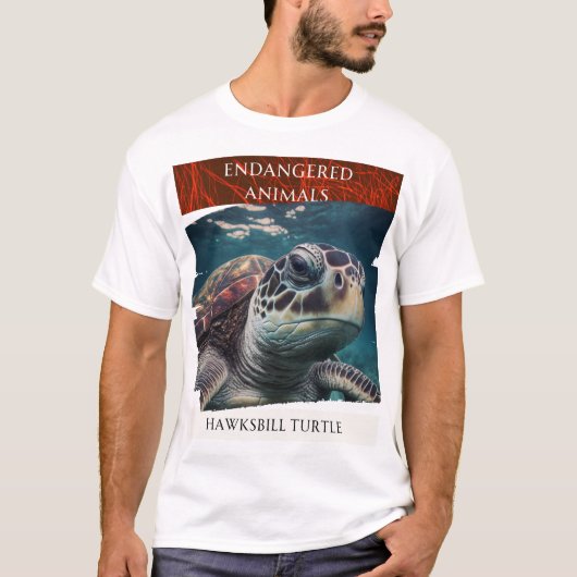 Gevaarlijke dieren - Hawksbill Turtle T-shirt (Voorkant)