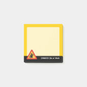 Gevaarlijke dj's op het werk post-it® notes (Voorkant)