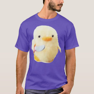 gevaarlijke eend met mes t-shirt