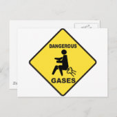 Gevaarlijke gassen briefkaart (Voorkant / Achterkant)