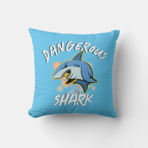 GEVAARLIJKE haai T-Shirt Kussen