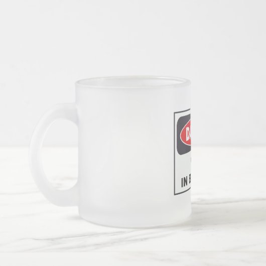 Gevaarlijke koffie-Mok Matglas Koffiemok (Links)