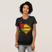 Gevaarlijke krommen vooraan t-shirt (Voorkant volledig)