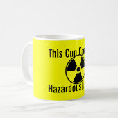 Gevaarlijke liquiditeit koffiemok (Voorkant links)