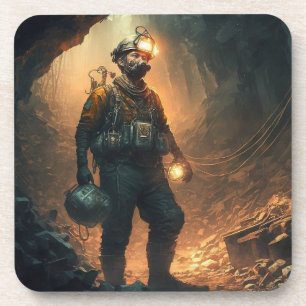 Gevaarlijke mijnen bier onderzetter