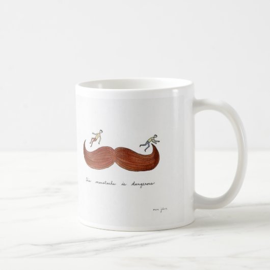 Gevaarlijke Mustache-Mok Koffiemok (Rechts)