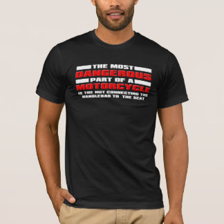 Gevaarlijke Noot Grappige Motorfiets Vuilnis Bak M T-shirt