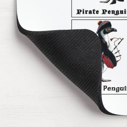 gevaarlijke pinguïns muismat (Hoek)
