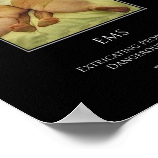 Gevaarlijke posities Motivatie Poster (Hoek)