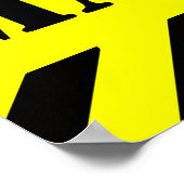 GEVAARLIJKE RADIOACTIEVE STOFFEN Teken Halloween P Poster (Hoek)